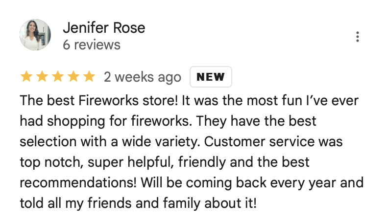 Positive review from Jennifer Rose